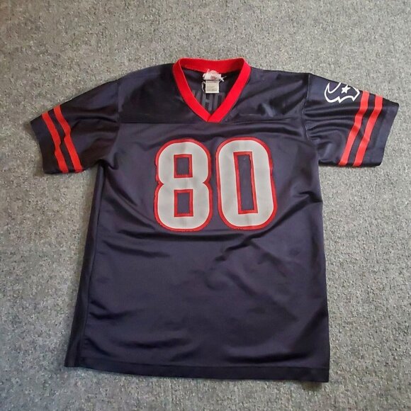 ANDRE JOHNSON #80 Houston Texans ￼Blue NFL Team Apparel Youth Jersey XL 16 / 18 - Picture 3 of 13